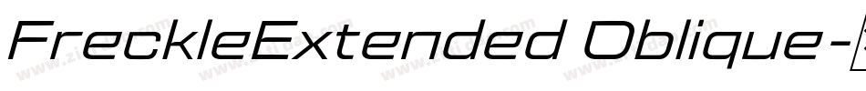 FreckleExtended Oblique字体转换